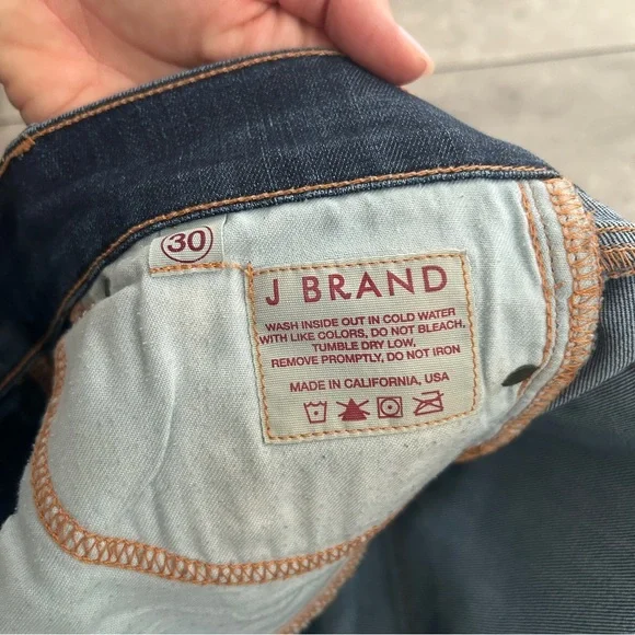 J Brand love story dark wash flare denim mid rise jeans 30 - Picture 5 of 7